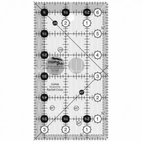 Creative Grids 3-12 inch x 6-12 inch Quilt Ruler CGR36