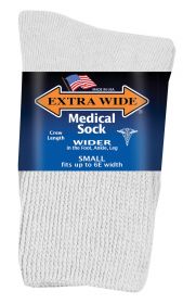 Extra Wide  Medical Sock 4850 White S