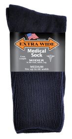Extra Wide  Medical Sock 5852 Navy M