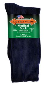 Extra Wide  Medical Sock 6952 Navy L