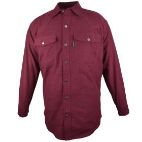 Five Brother Western Chamois Snap Shirt 5501 PL-1A Cranberry