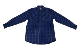 GC Blue Long Sleeve GC Blue Snap Shirt  GVS4035 M