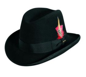 Godfather Homburg Hat WF545-BLK