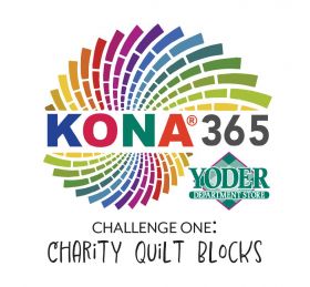 Kona 365 Challenge 1: Charity Quilt Block