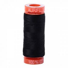 Mako Cotton Thread Solid 50 wt Black