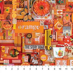 Northcott Color Collage Orange