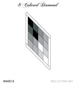 Quiltworx, 8 Colored Diamond, JNQ2217DIA003