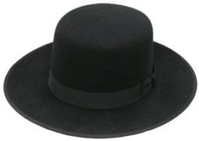 Stetson Amish Church Hat Flat Crown