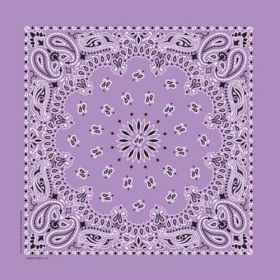 Traditional Paisley Bandanna Lavender