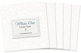 Wilmington Prints Pre-Cuts White Out 5 Squares 507-12-507