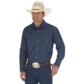 Wrangler Cowboy Cut®  Long Sleeve Work Shirt, 70127MW, Denim 