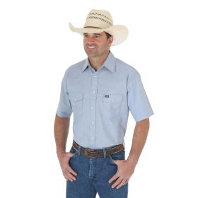 Cowboy Cut Work Short Sleeve Western Snap Solid Chambray Shirt 70131MW 