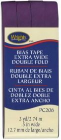 Wright Co Extra Wide Double Fold Bias Tae Plum