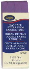 Wright Co Extra Wide Double Fold Bias Tae Purple