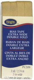 Wright Co Extra Wide Double Fold Bias Tae Tan