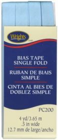 Wright Co Single Fold Bias Tape Blue