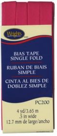 Wright Co Single Fold Bias Tape Bright Pnk