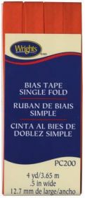 Wright Co Single Fold Bias Tape Orange