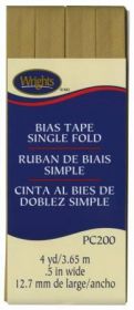 Wright Co Single Fold Bias Tape Tan
