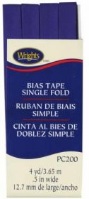 Wright Co Single Fold Bias Tape Yale Blu