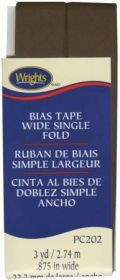 Wright Co Wide Single Fold Bias Tape Moca