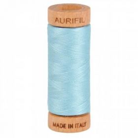  Mako Cotton Thread Solid 80Wt00Yds Light Grey Turquoise