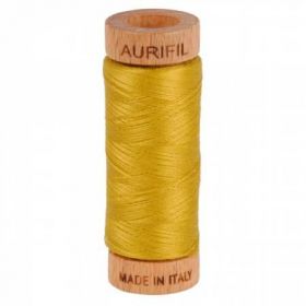  Mako Cotton Thread Solid 80Wt00Yds Mustard