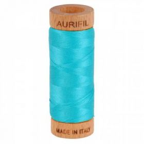  Mako Cotton Thread Solid 80Wt00Yds Turquoise