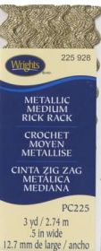  Wright Co MediumRick Rack Metallic Antiue Gold