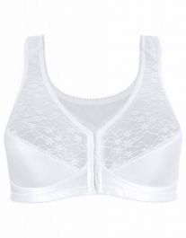 Fully® Front Close Posture Bra with Lace, 5100565-WHT, White